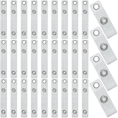 50шт. ПВХ ремешок для держателя бейджа, с железной застежкой и ушком