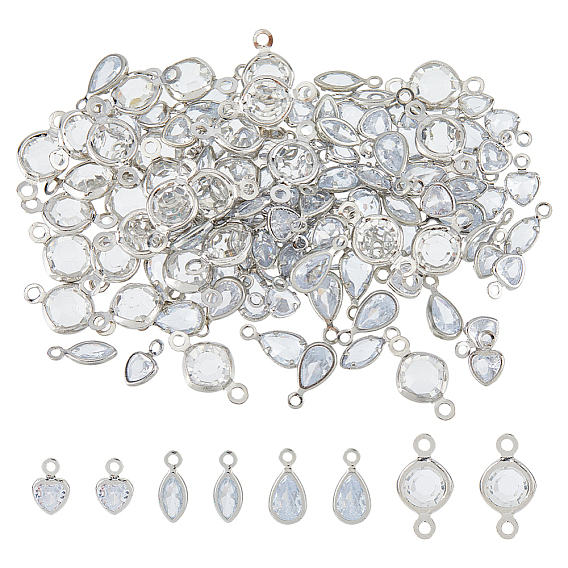 Наборы для изготовления ювелирных изделий своими руками, в том числе подвески из латуни с микропаве и фианитами, подвески из латуни с кристаллами и стразами