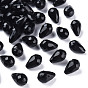 Opaque Acrylic Beads, Faceted, Teardrop