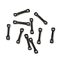 Ion Plating(IP) 304 Stainless Steel Links Connector Charms, Flat Bar