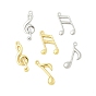 Латунные подвески, прелести музыкальных нот, стойки покрытие, долговечный, без кадмия и без свинца