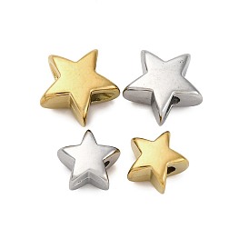 304 из нержавеющей стали бусы, ионное покрытие (ip), звезда