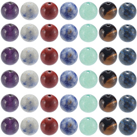 2 тема чакры «звезды»: натуральная красная радужная яшма, желтый авантюрин, тигровый глаз, зеленый авантюрин, синий пятнистый камень, лазурит и аметист, нити бусин, круглые, чакра