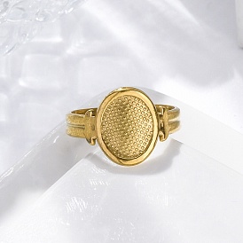 Овальные 304 открытые манжеты из нержавеющей стали для женщин