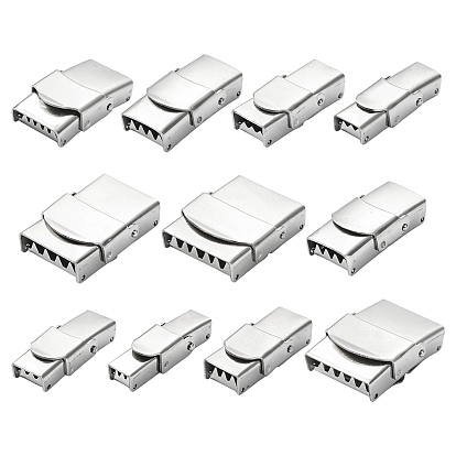 11шт. 11 варианты застежек для ремешков часов из нержавеющей стали, прямоугольные