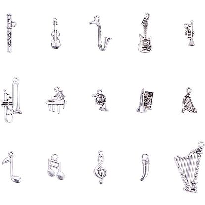 Сплавочные подвески тибетского стиля, музыкальные инструменты