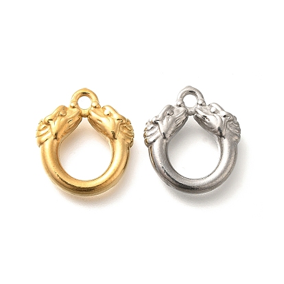 304 подвески из нержавеющей стали, двойной драконий шарм