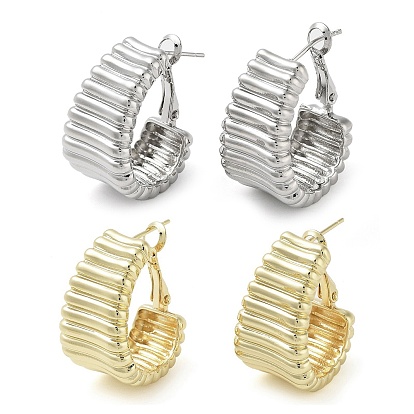 Латунные серьги обруча, долговечный, без свинца и без кадмия, луна