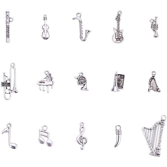 Сплавочные подвески тибетского стиля, музыкальные инструменты