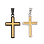 304 подвески из нержавеющей стали, текстурированные крестики-подвески