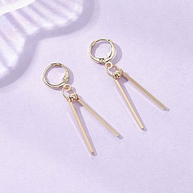 304 серьги-гвоздики с застежкой-рычагом из нержавеющей стали, с фурнитурой латунной для серег