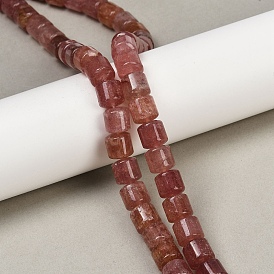 Природного кварца клубники нитей бисера, колонка