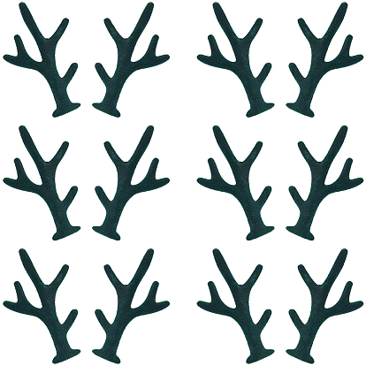 40шт. бархатные рога снеговика, ветка для рук, Рождественские аксессуары для изготовления снеговика