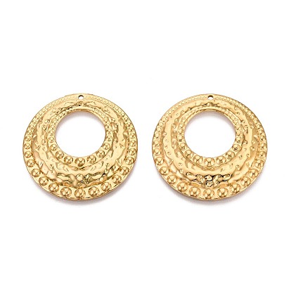 304 подвески из нержавеющей стали, плоский круглый шарм, ионное покрытие (ip)