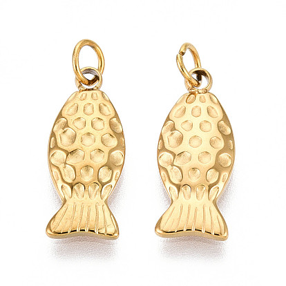 304 подвески из нержавеющей стали, с целью перехода в кольце, амулет из рыбы сардина, ионное покрытие (ip)