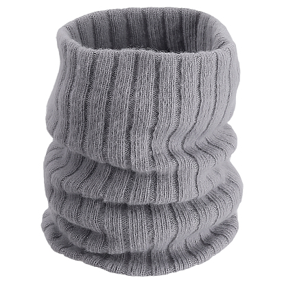 Теплый шарф из однотонной шерстяной пряжи для мужчин и женщин