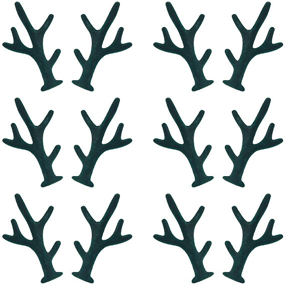 40шт. бархатные рога снеговика, ветка для рук, Рождественские аксессуары для изготовления снеговика