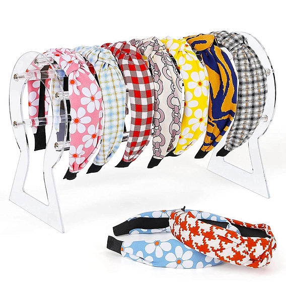 Акриловые держатели для повязок на голову, Органайзер для украшений на голову для девочек и женщин