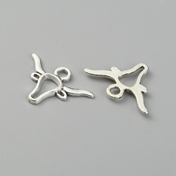 Tibetischer stil Aluminium Anhänger & Charms, Rinderkopf