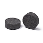 Natural Lava Rock Beads, Dyed, No Hole Beads, for Perfume Essential Oil Aromatherapy Beads, Flat Round