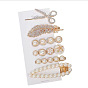 Chic Pearl Hair Clip for Women - Minimalist Side Hairpin with Rhinestone Decoration and Elegant Design