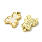 Ion Plating(IP) 304 Stainless Steel Pave Shell Bear Charms