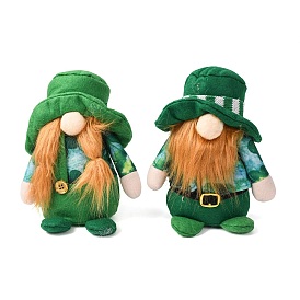 2шт 2 стиль день святого патрика тканевый гном безликая кукла, украшения для домашней вечеринки