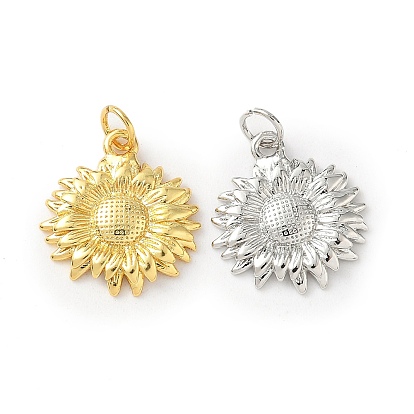 Латунные подвески, подсолнечник, с целью перехода в кольце