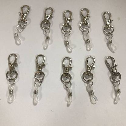 Stifthalter-Clip aus Silikon, Stiftclips mit drehbaren Karabinerverschlüssen aus Legierung, Stift zum Anklippen, Badge Reel Zubehör
