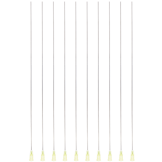 10шт. 304 Дозирующая игла с тупым наконечником из нержавеющей стали и полипропиленовым замком Люэра, иглы аппликатора иглы шприца для измерения жидкости ремесла эпоксидной смолы