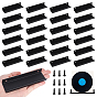 24Pcs Aluminum Alloy Drawer Pull Handles, Cabinet Handles, Doorknob Accessories, with 48Pcs Iron Screw