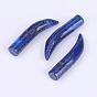 Natural Lapis Lazuli Beads, No Hole/Undrilled, Ivory Shape