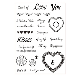 Valentine's Day Love Silicone Stamps, for DIY Scrapbooking, Photo Album Decorative, Cards Making