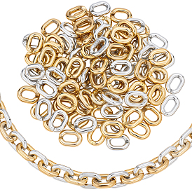 160шт. 2 цвета акриловые быстроразъемные соединения, овальные