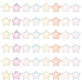 120шт 8 цветные стеклянные кабошоны, ногтей декоративные аксессуары, звезда