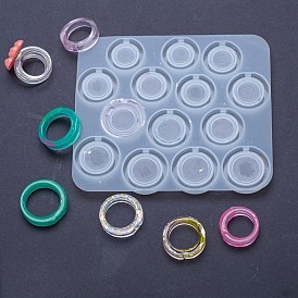 DIY Spinning Fidget Ring Silicone Molds, Resin Casting Molds, for UV Resin & Epoxy Resin Jewelry Making