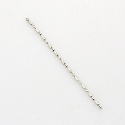 304 из нержавеющей стальной шарик цепочки, 1: 1 овальные и круглые