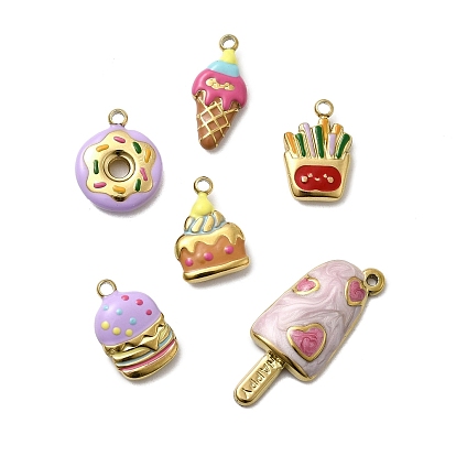 304 нержавеющей стальной эмали подвески, пищевые чары, ионное покрытие (ip), реальный 18 k позолоченный