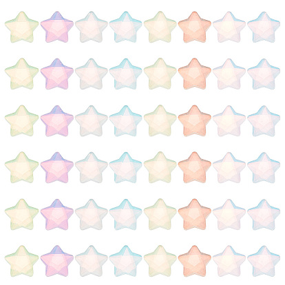 120шт 8 цветные стеклянные кабошоны, ногтей декоративные аксессуары, звезда