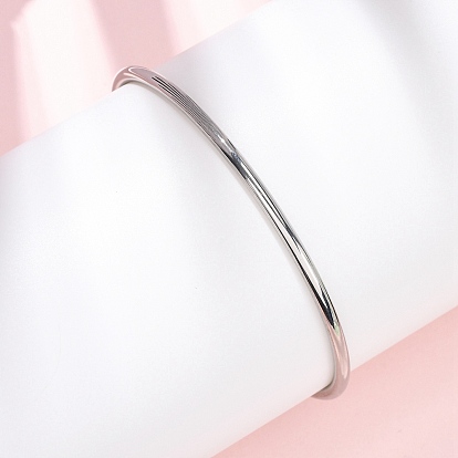 201 простые браслеты из нержавеющей стали для женщин