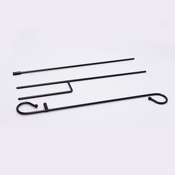 Iron Flag Wall, Flagpole Garden Flag Holder, for Outdoors Courtyard