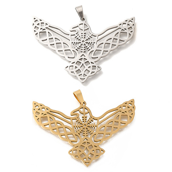 304 подвески из нержавеющей стали, лазерная резка, орел с узлом Троицы