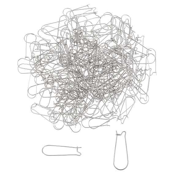 304 Настройки нержавеющей стали серьга, 22 датчик, 33x12.5x0.5 мм, штифты : 0.6 мм