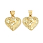 Латунные подвески, сердце прелести