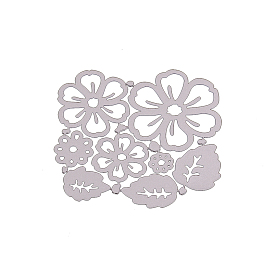 Carbon Steel Embossing Knife Die Cutting for DIY Template, Decorative Embossing DIY Paper Card, Matte Platinum Color