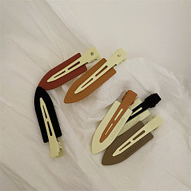 Fashion Hair Clips Set for Makeup, Washing Face and Fixing Bangs - Morandi Color Duckbill Clip with Strong Hold