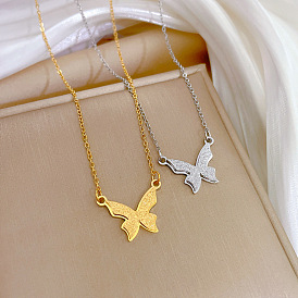 Minimalist Gold Necklace for Women, Butterfly Design - Elegant and Unique
