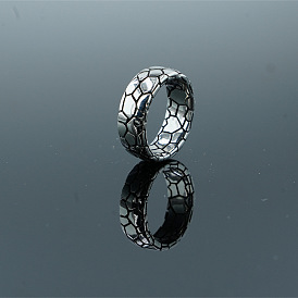 Retro 304 Stainless Steel Finger Rings for Unisex