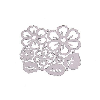Carbon Steel Embossing Knife Die Cutting for DIY Template, Decorative Embossing DIY Paper Card, Matte Platinum Color