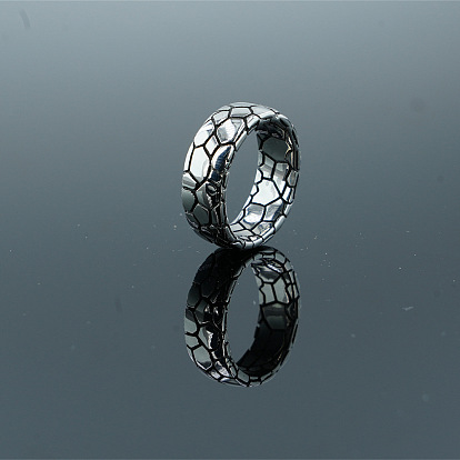 Anillos retro de acero inoxidable unisex